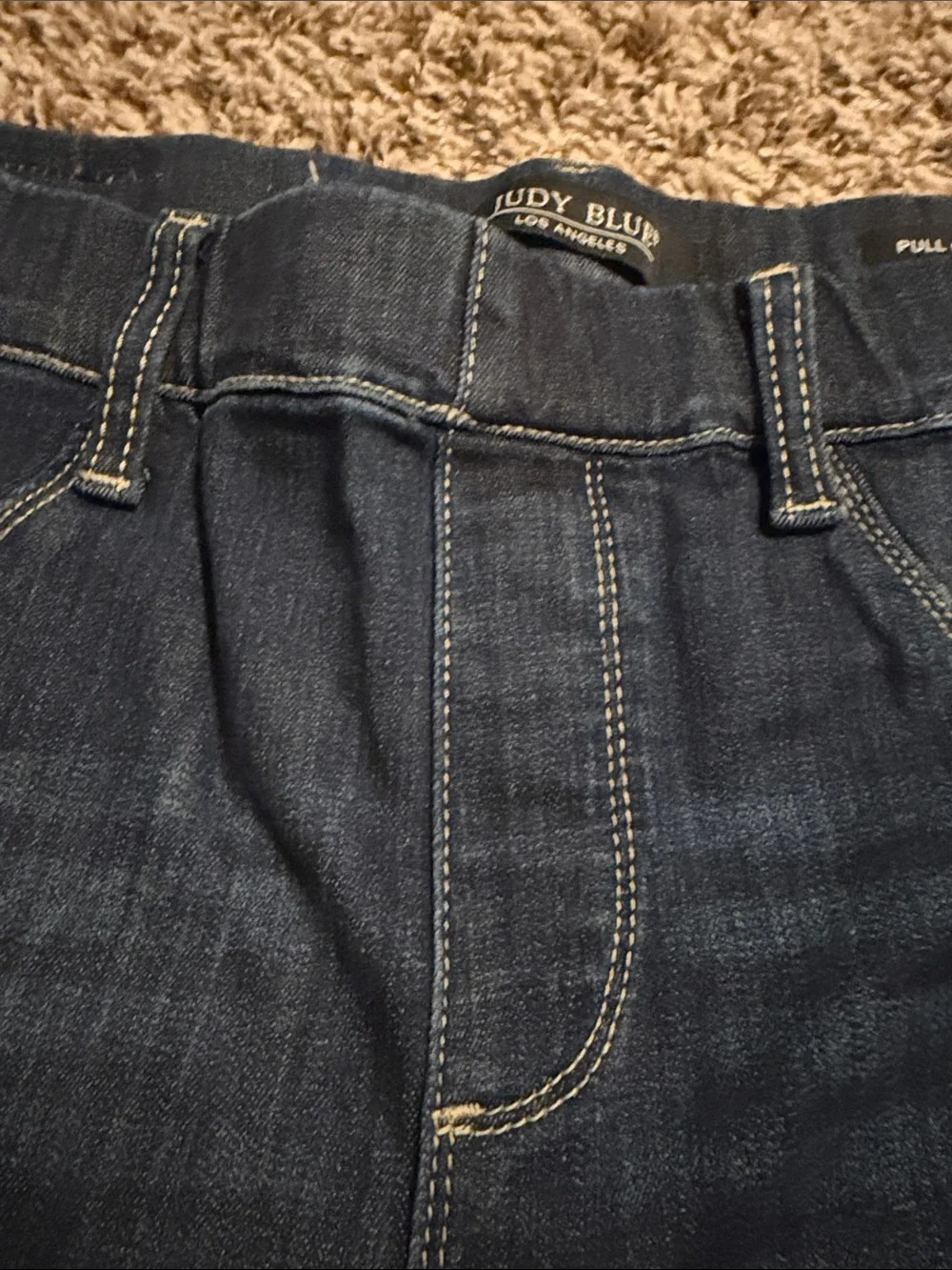 Judy Blue Indigo Cuffed Denim Shorts